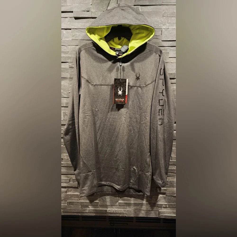 Spyder Stretch Jersey Active Sweatshirt/Hoodie - Picture 3 of 6